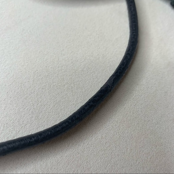 Vintage Nine West Small Black Leather Bag Purse - Picture 4 of 4